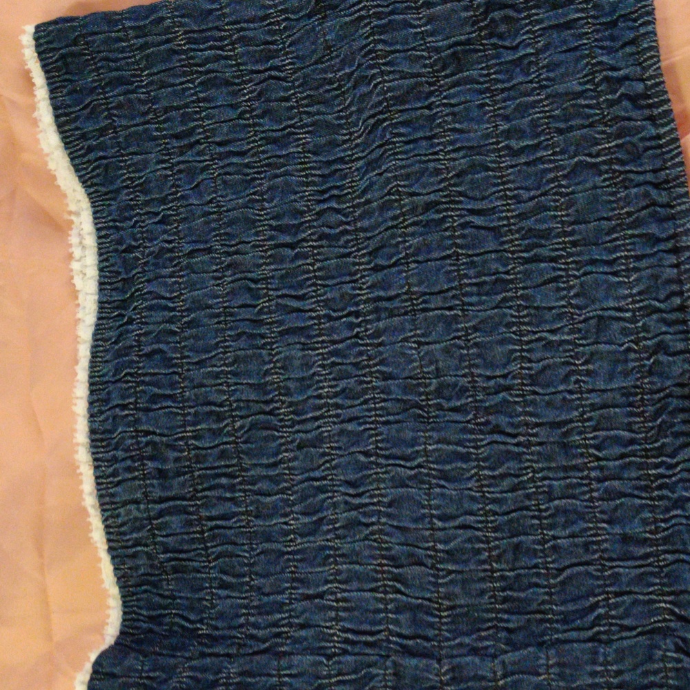 Denim tube top